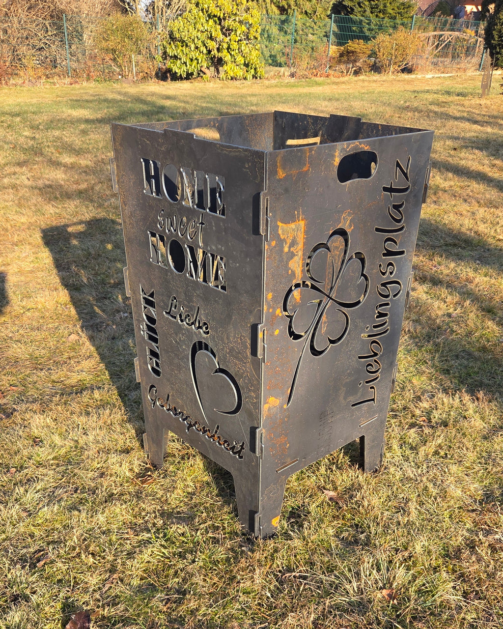 Feuertonne „Home sweet Home“