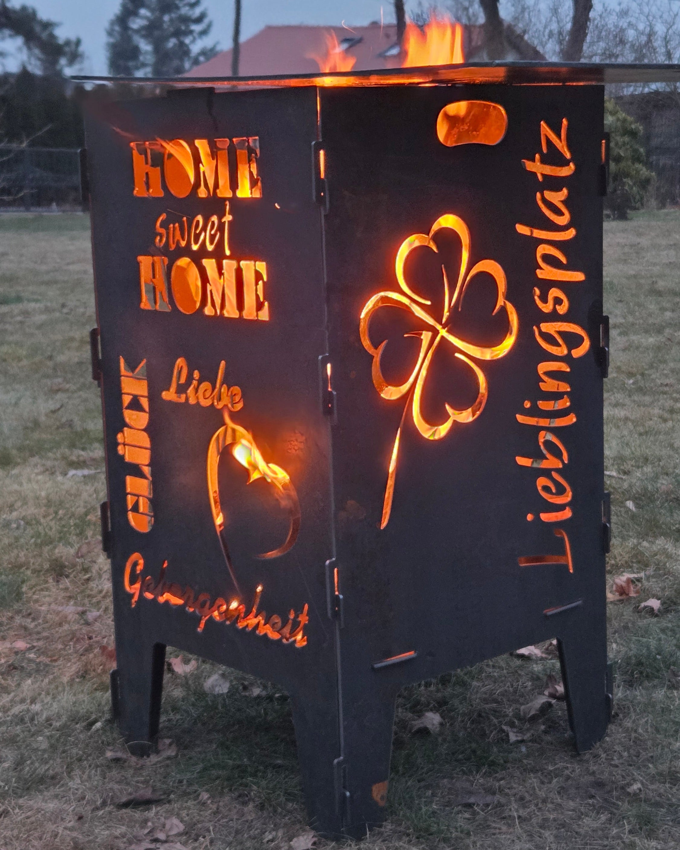 Feuertonne „Home sweet Home“