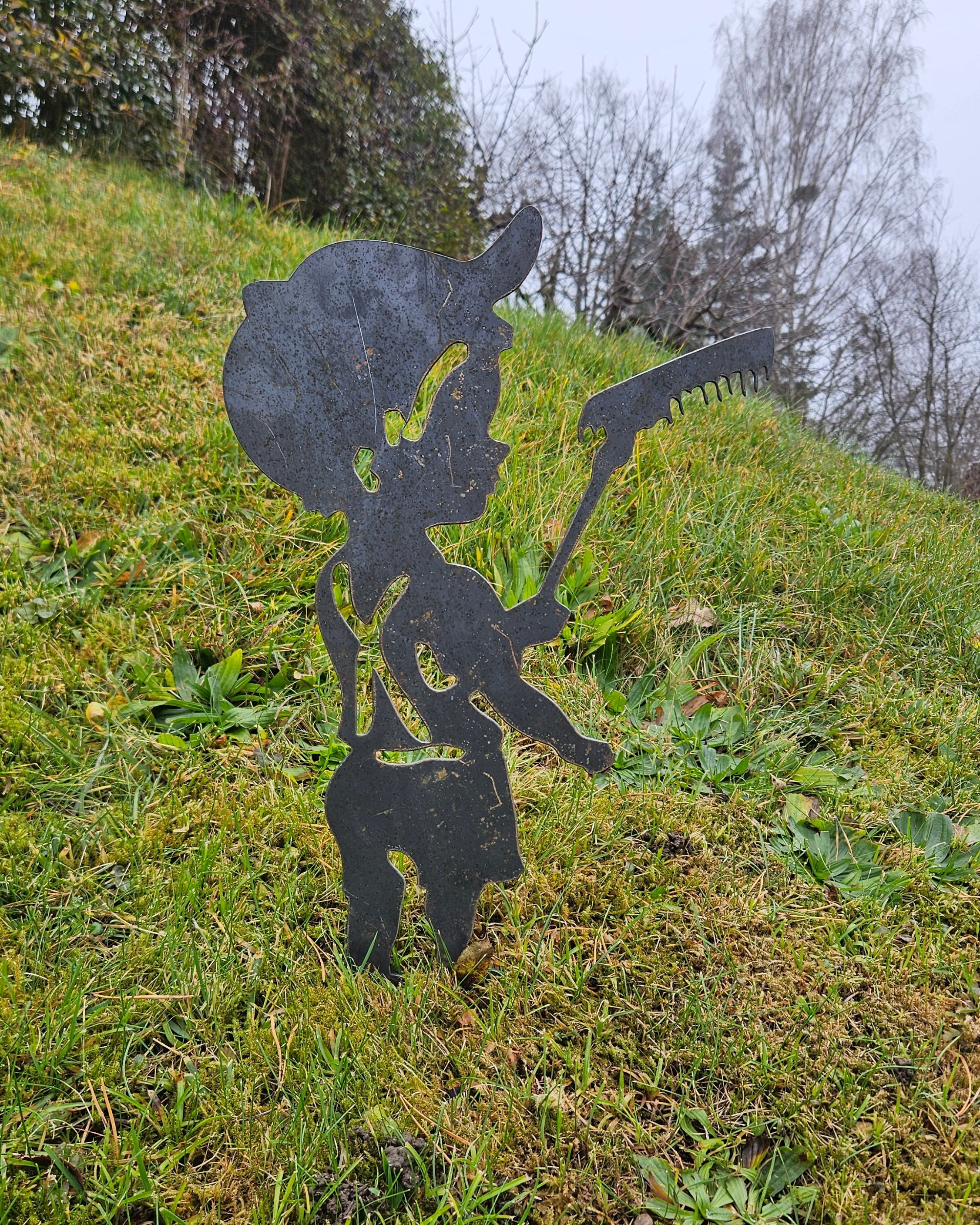 Gartenstecker "Hans" - 2mm Cortenstahl (Edelrost)