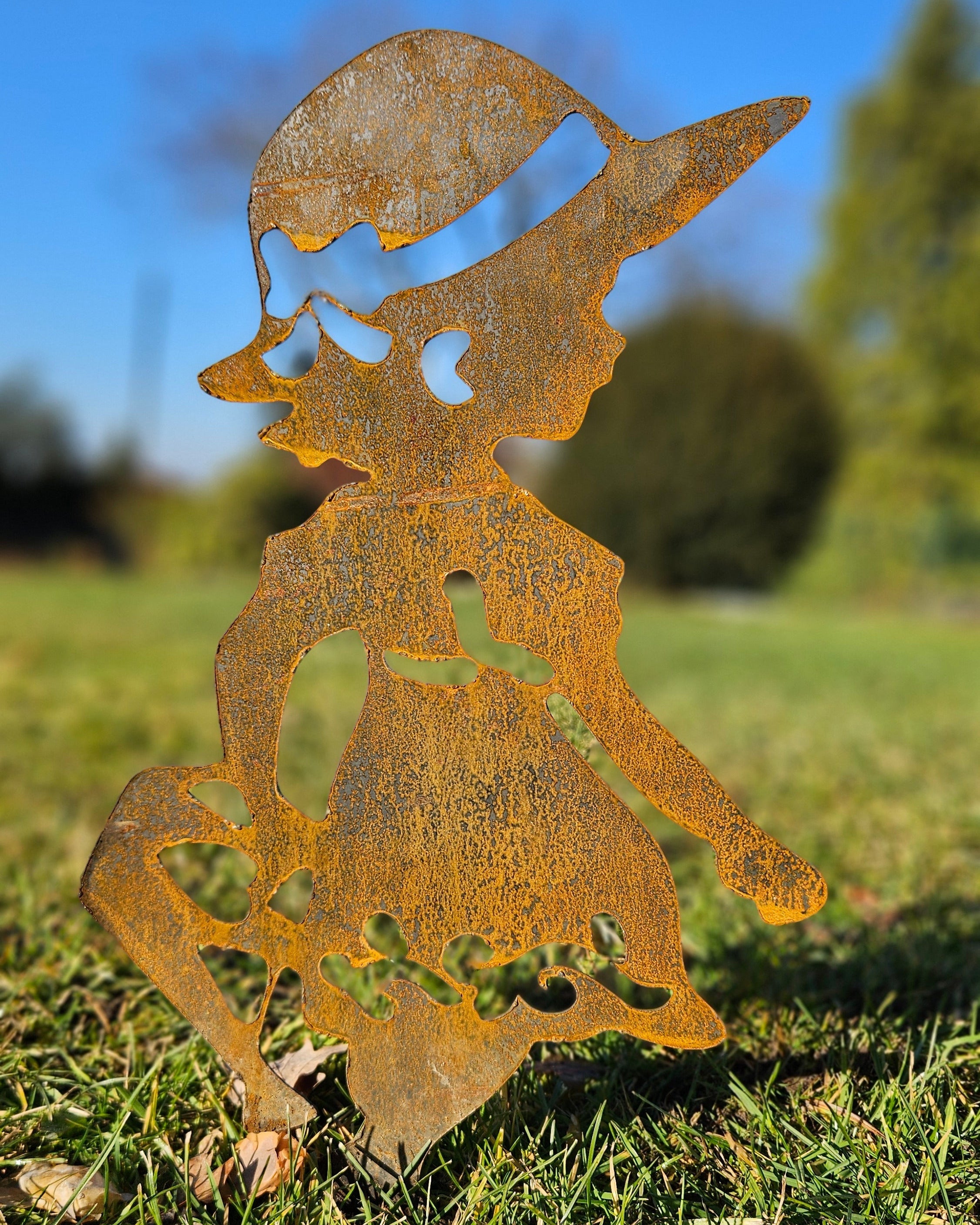 Gartenstecker "Heidi" - 2mm Cortenstahl (Edelrost)