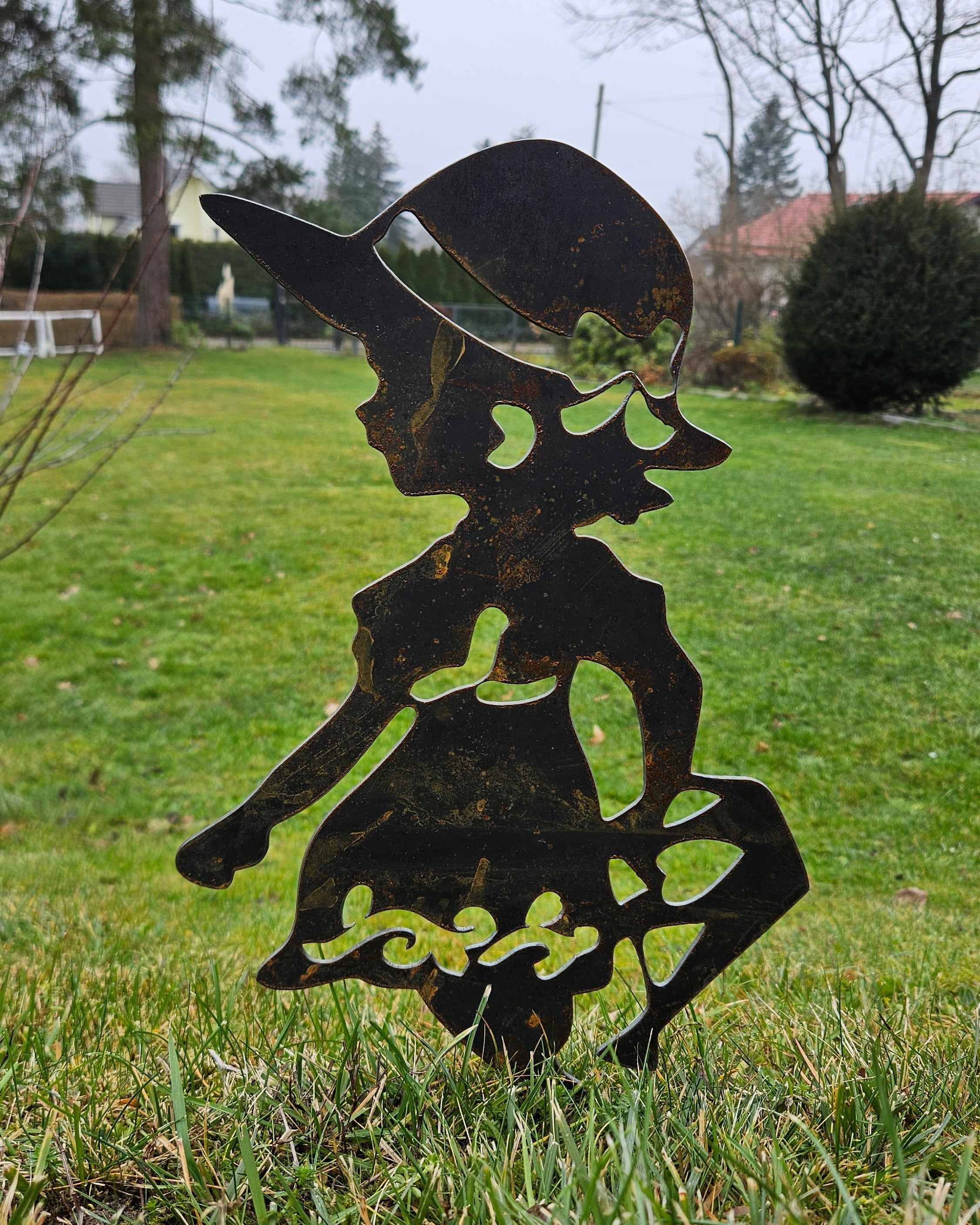 Gartenstecker "Heidi" - 2mm Cortenstahl (Edelrost)