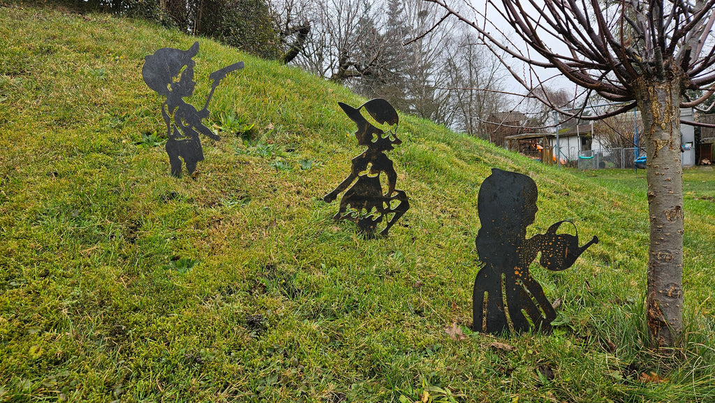 Gartenstecker "Hans" - 2mm Cortenstahl (Edelrost)