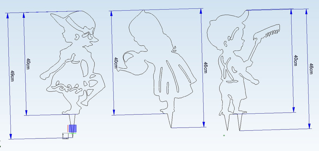 Gartenstecker "Hans" - 2mm Cortenstahl (Edelrost)