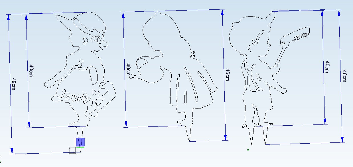 Gartenstecker Set - 2mm Cortenstahl (Edelrost)