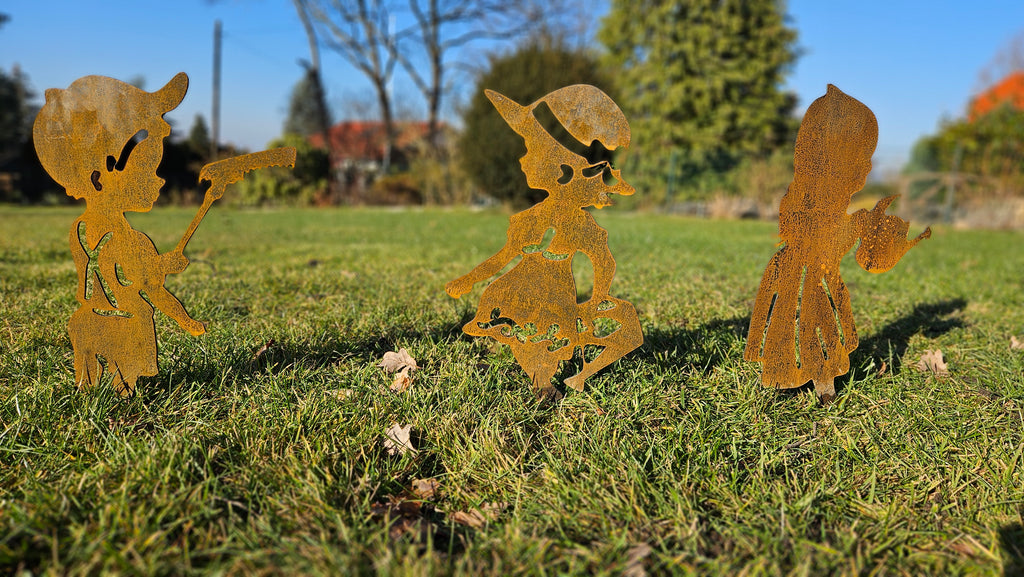 Gartenstecker Set - 2mm Cortenstahl (Edelrost)