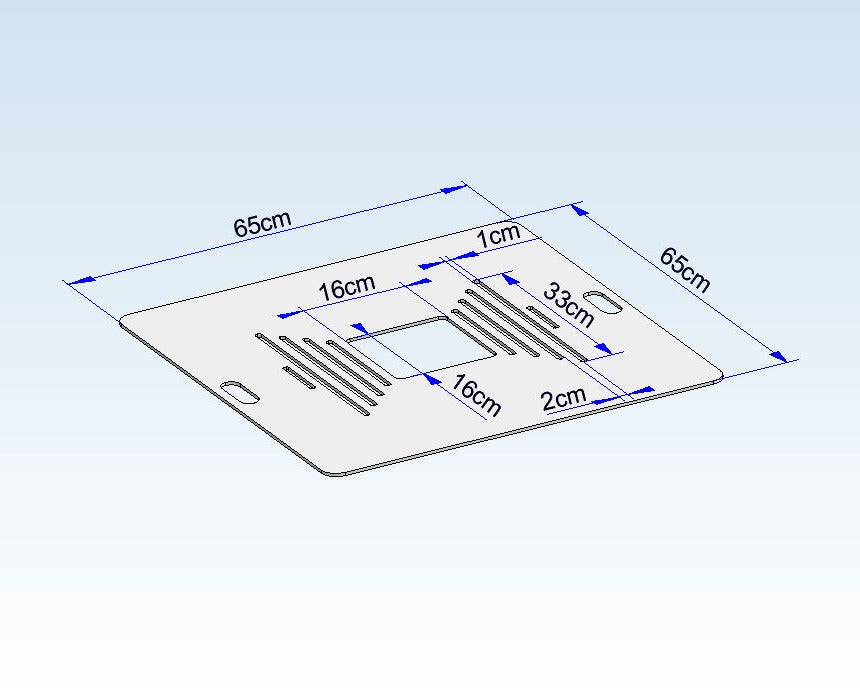 Grillplatte für Feuertonne