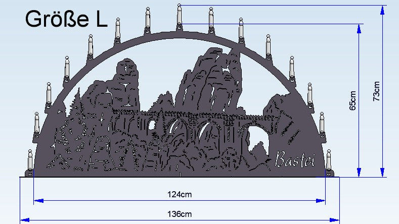 Schwibbogen "Bastei"