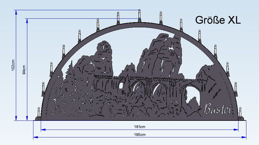 Schwibbogen "Bastei"