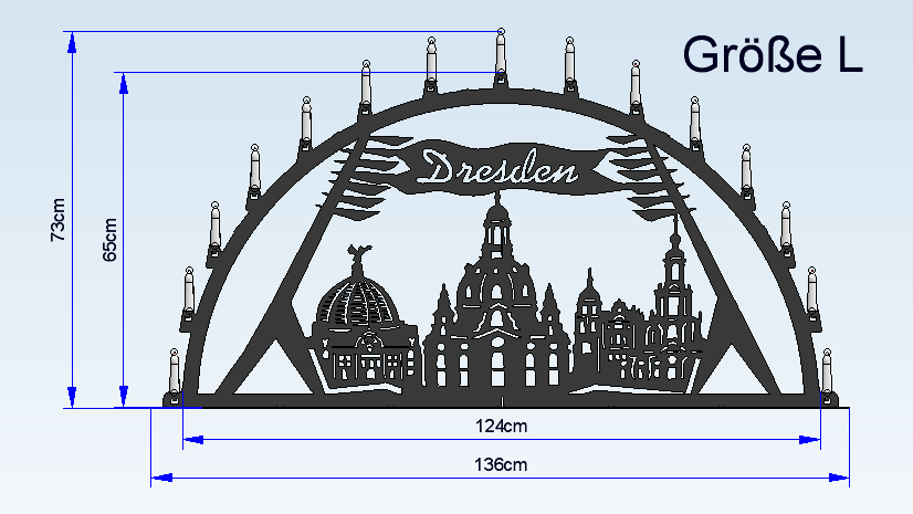 Schwibbogen "Dresden"