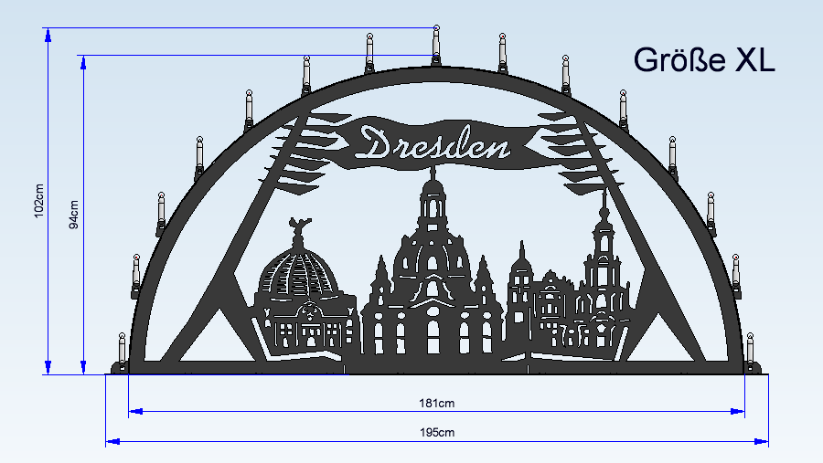Schwibbogen "Dresden"