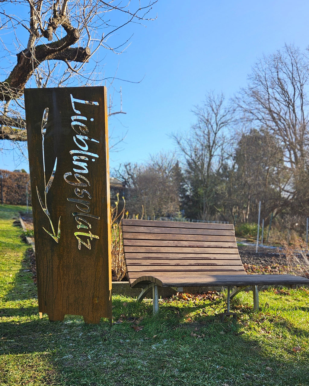 Sichtschutzwand "Lieblingsplatz"